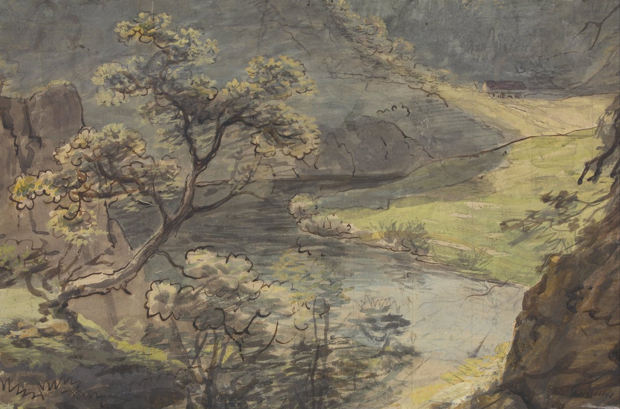 Flodlandskab af Johann Georg von Dillis