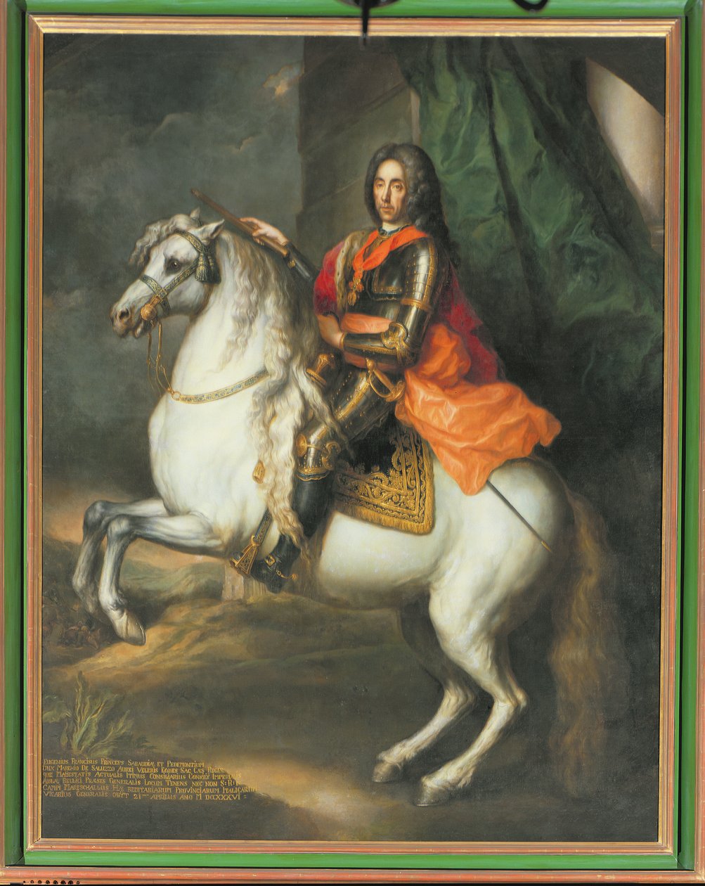 Ridesportræt af prins Eugen af Savoyen (1663-1736) af Johann Gottfried Auerbach