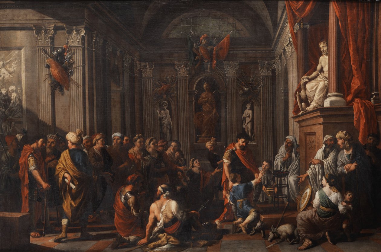 Edscene i Jupiters tempel af Johann Heiss