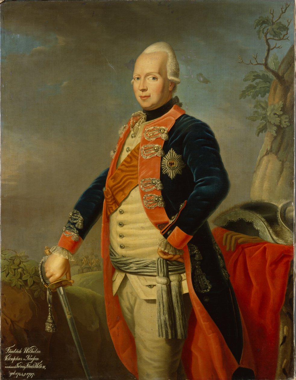 Frederik Vilhelm II af Preussen, c.1770 af Johann Jacob Tischbein