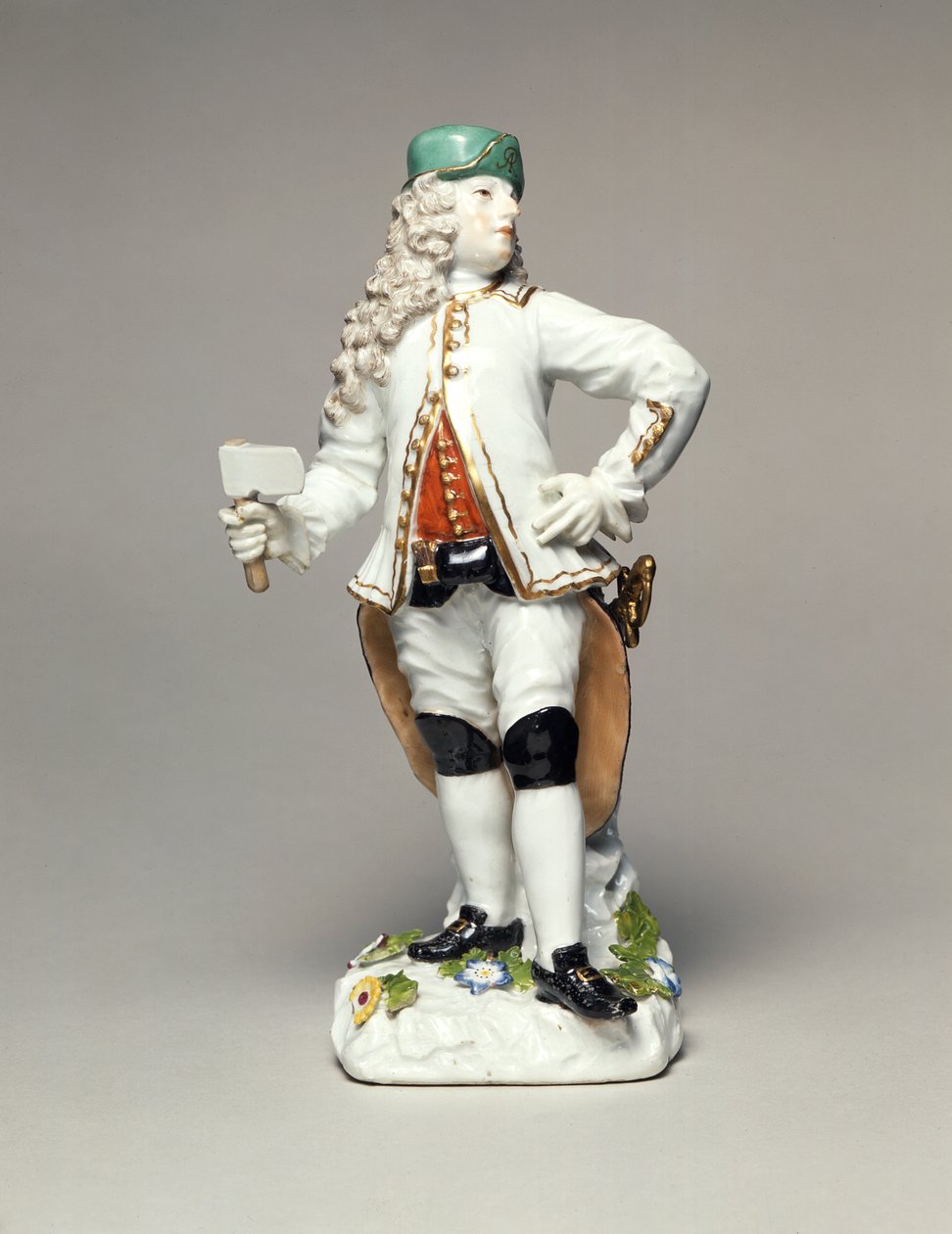 Augustus II den Stærke (1670-1733), som kommandant for korpset af saksiske sølvminearbejdere, porcelæn, modelleret af Johann Joachim Kandler (1706-75), Meissen, ca. 1750 af Johann Joachim Kaendler