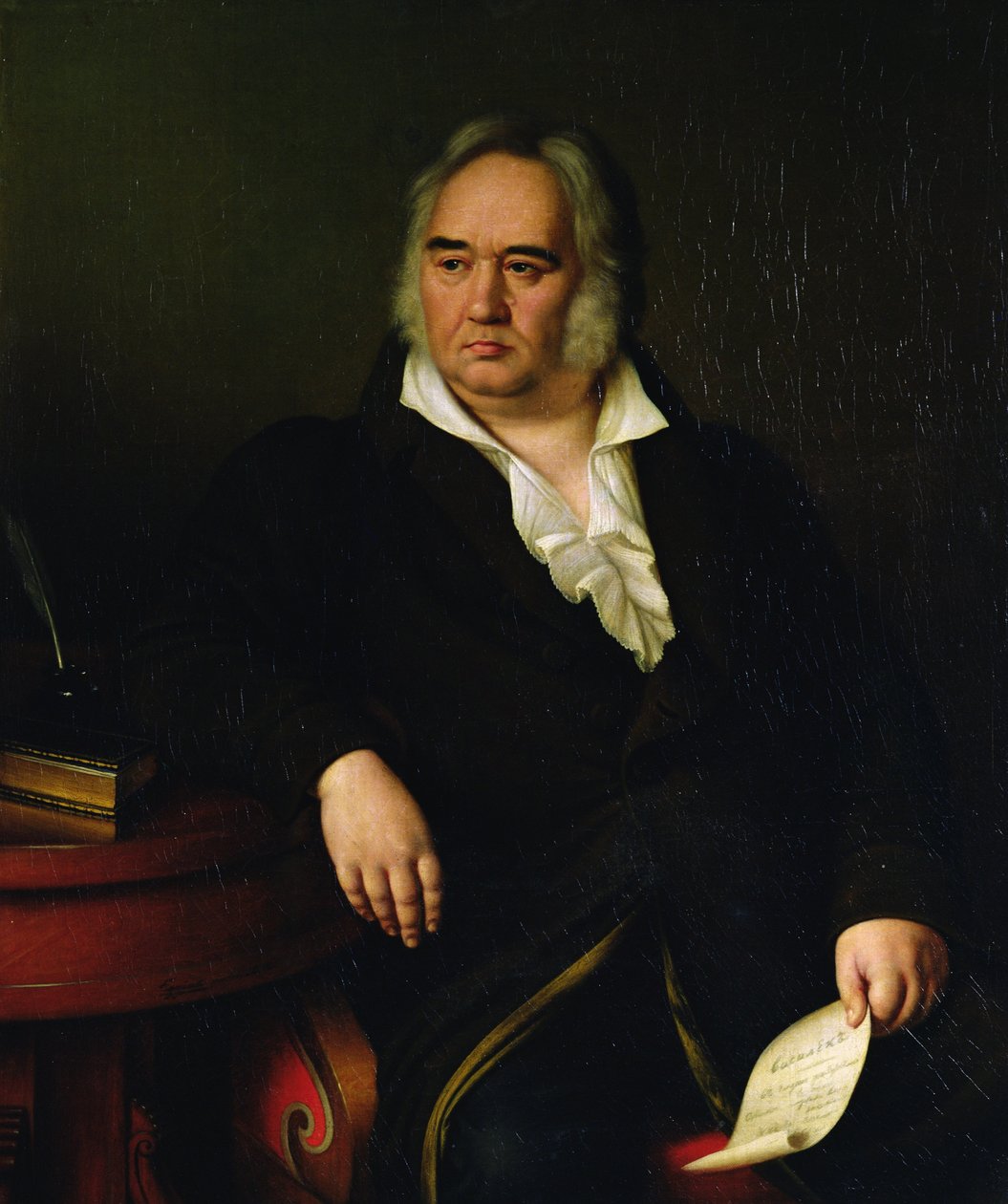 Portræt af Ivan A. Krylov, 1832 af Johann Leberecht Eggink