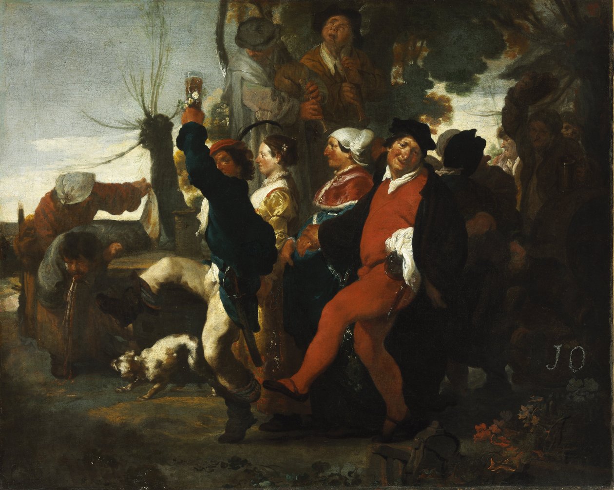 Bryllupsproces i en landsby af Johann Liss