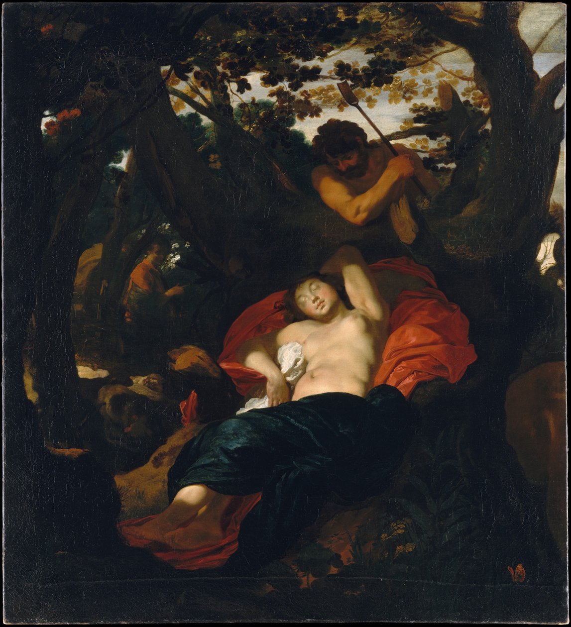 Nymfe og hyrde af Johann Liss