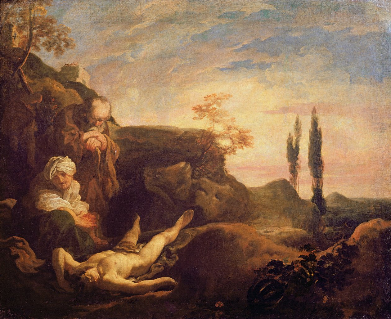 Abels klagesang af Johann Liss or Lis or von Lys