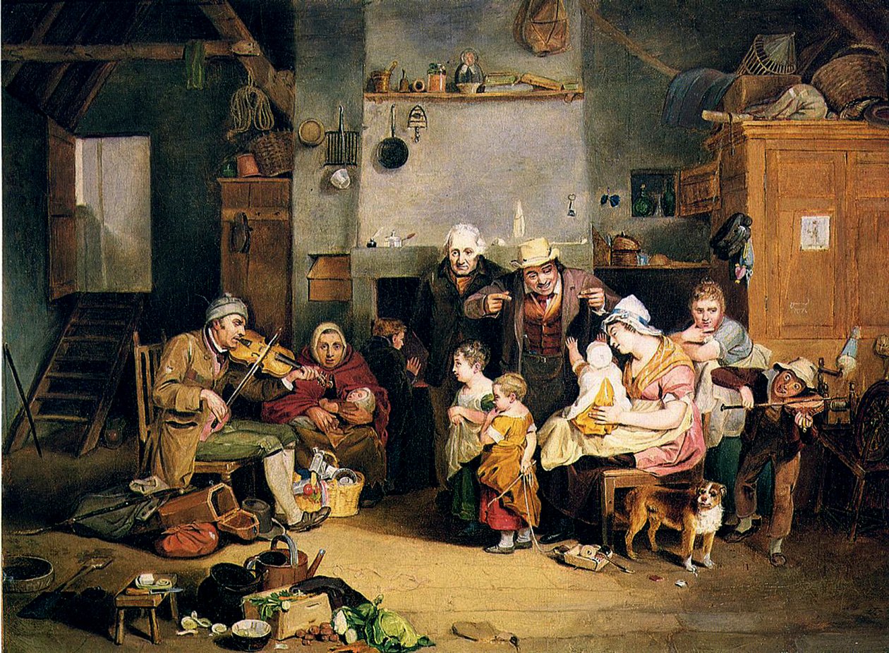Den blinde spillemand, 1812 af Johann Ludwig Krimmel