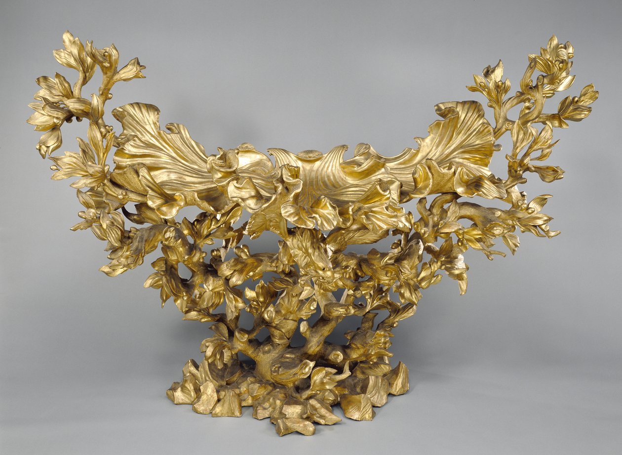 Sidebord tilskrevet Johann Paul Schor, ca. 1670 (gessoed og forgyldt poppel) af Johann Paul Schor