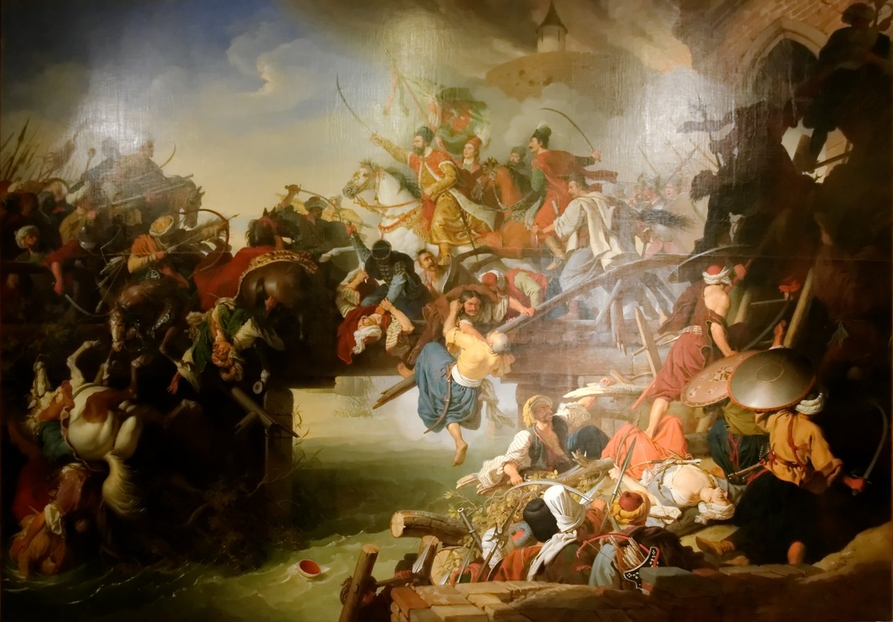 Zrínyis gebyr fra fæstningen Szigetvár af Johann Peter Krafft