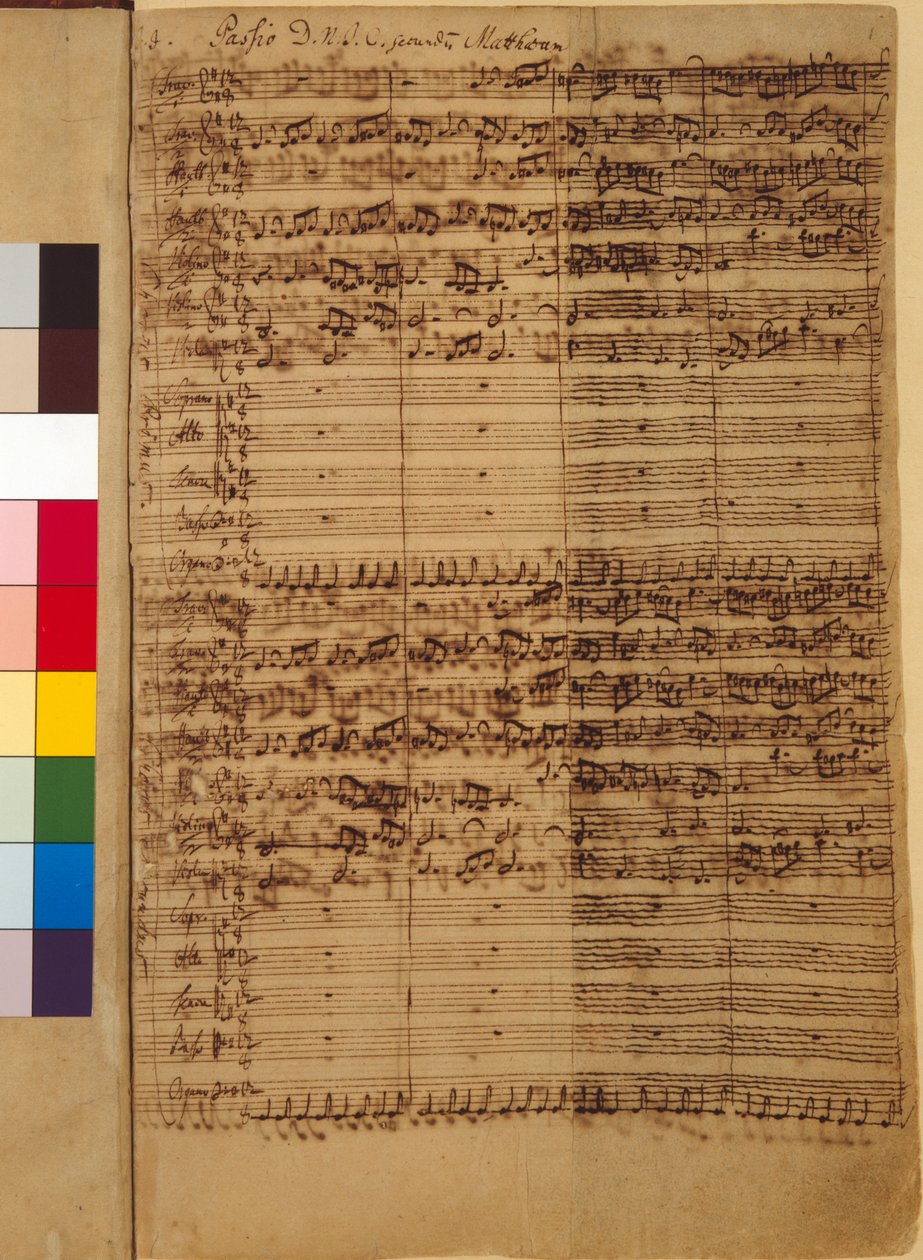 Vorherres lidenskab J.C. ifølge evangelisten Matthæus BWV 244, 1730