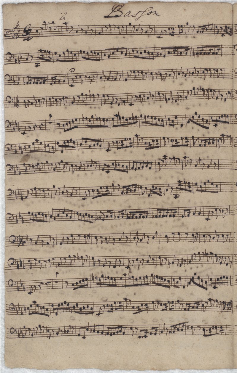 Fagottelen til Cantata BWV 140 af Johann Sebastian Bach