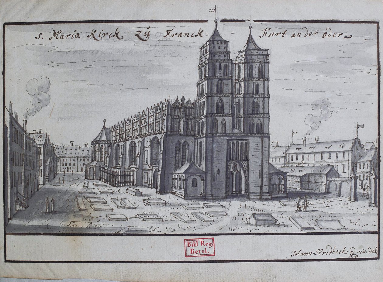 S. Maria Kirck til Franck-Furt på Oder. af Johann Stridbeck