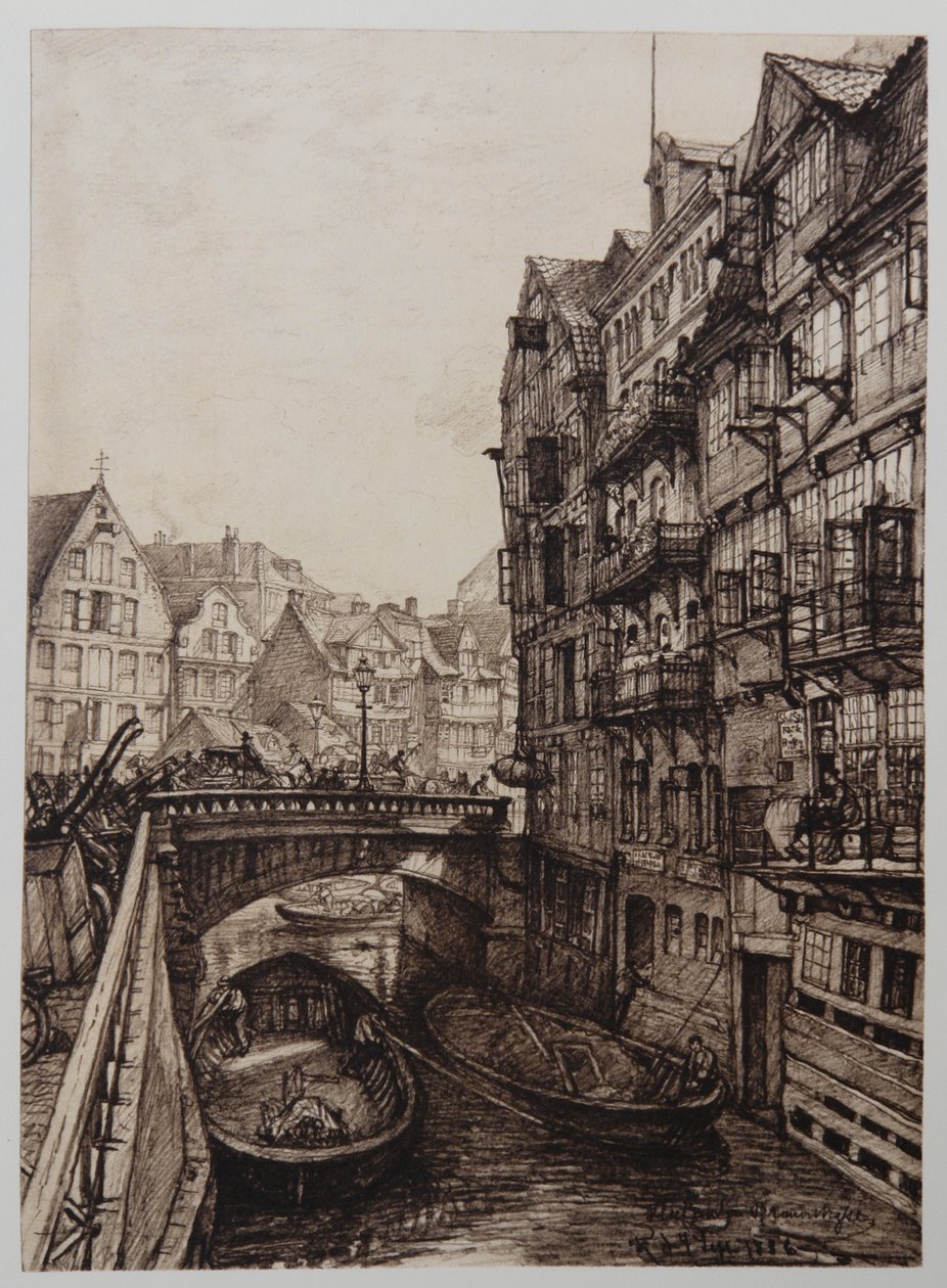 Fleet-an-der-Brauerstrasse af Johann Theobald Riefesell