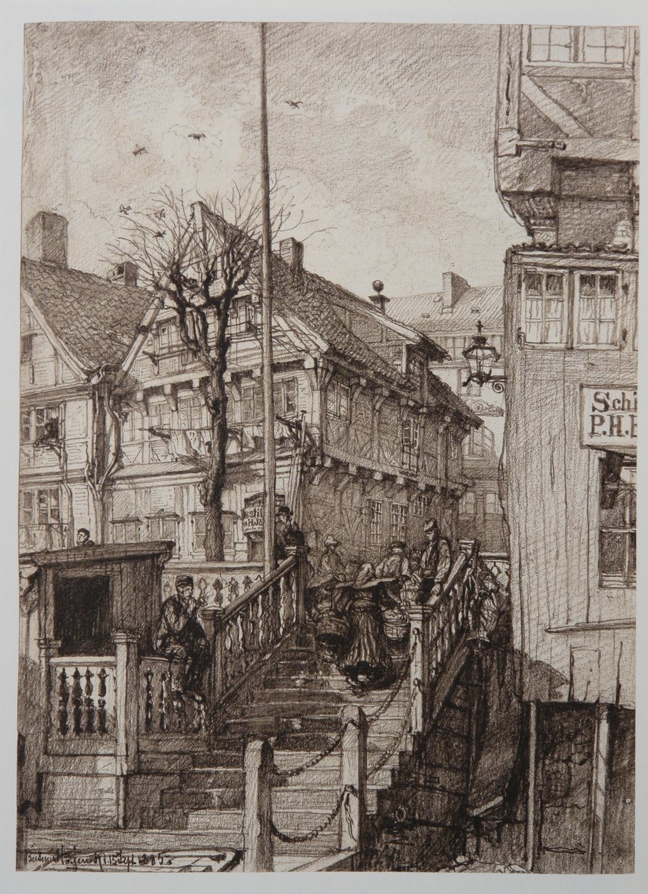 Landetreppen-Butenkajen1 af Johann Theobald Riefesell