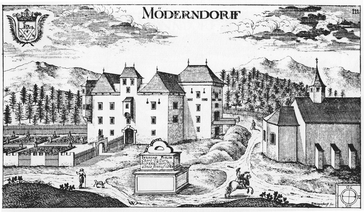 Slot Möderndorf i Maria Saal af Johann Weikhard von Valvasor