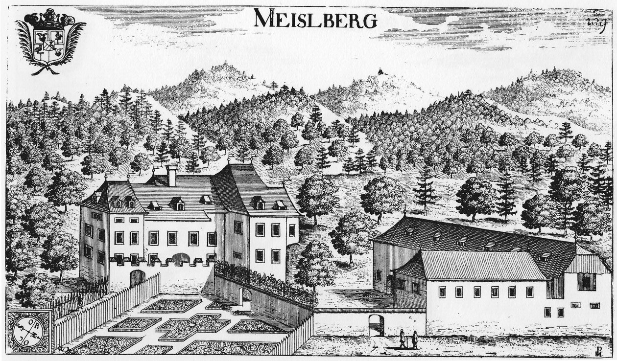 Slot Meiselberg i Maria Saal / Kärnten / Østrig / Den Europæiske Union af Johann Weikhard von Valvasor