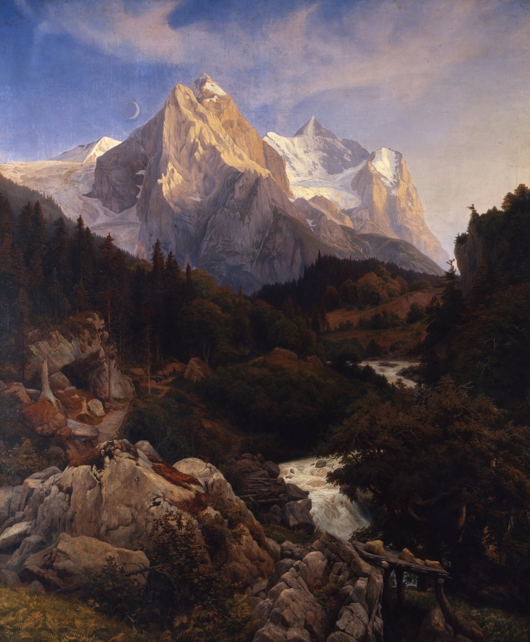 Wetterhorn af Johann Wilhelm Schirmer