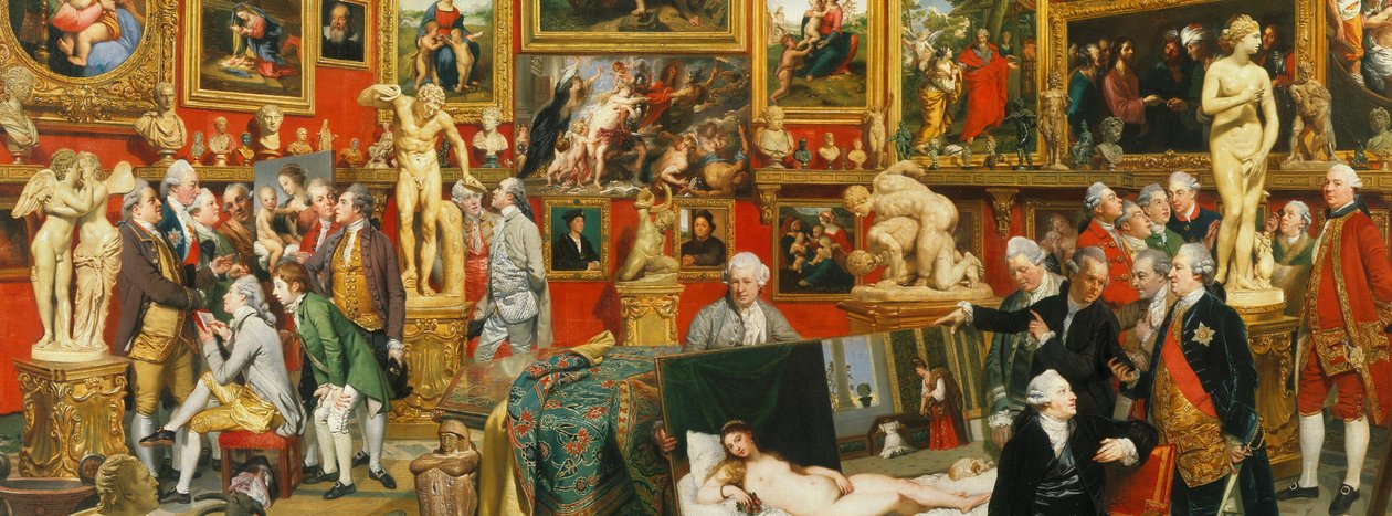 Tribuna of the Uffizi - niveau 3 af Johan Joseph Zoffany