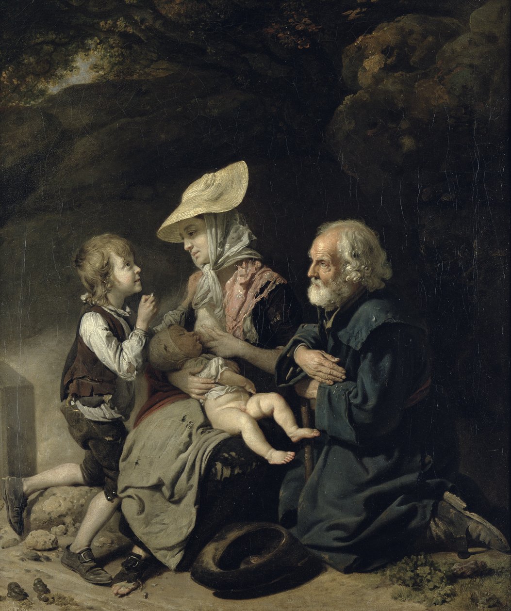 Tiggere på vej til Stanmore af Johan Joseph Zoffany