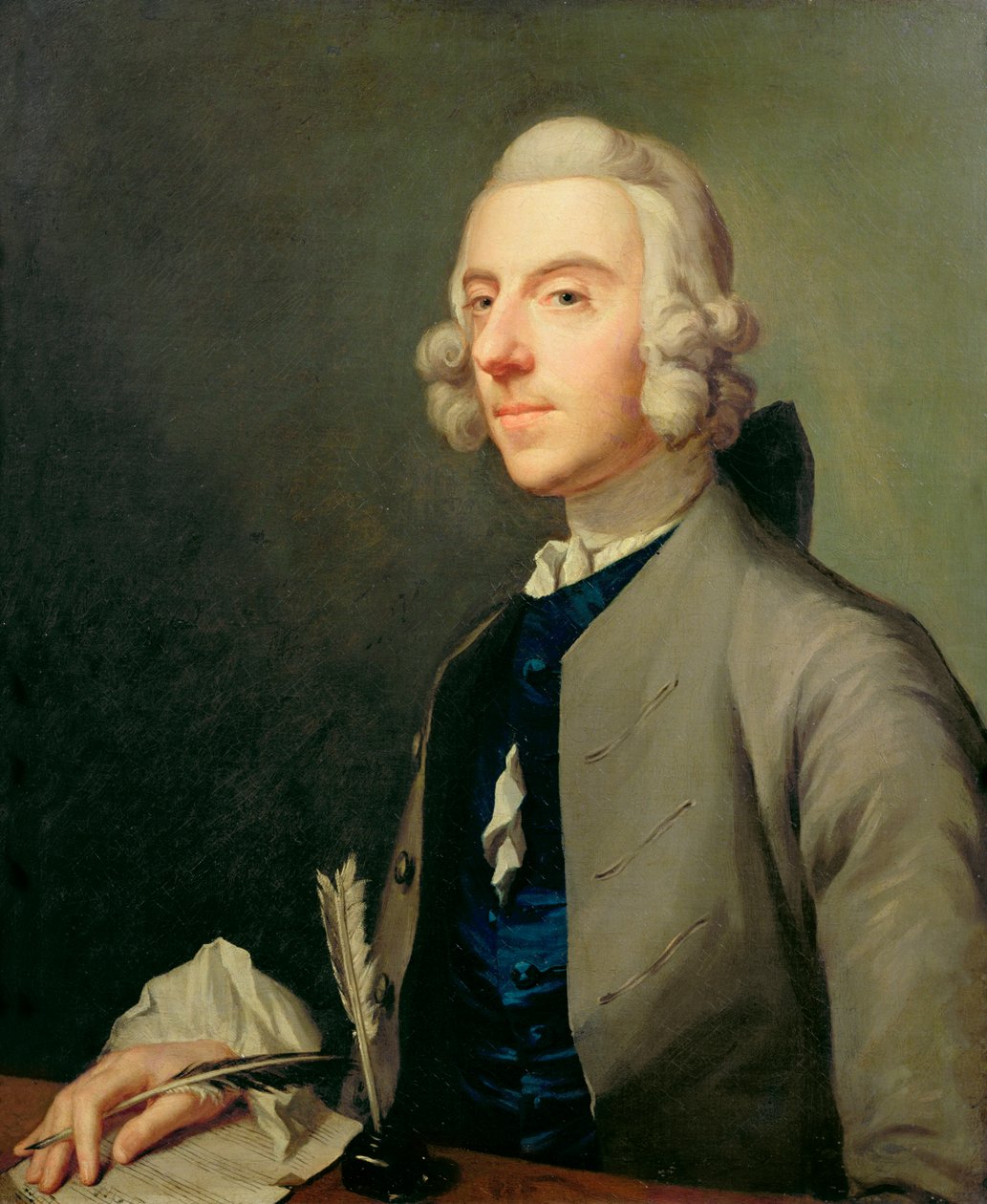 Portræt af Michael Arne (1740-86), ca.1762-83 af Johan Joseph Zoffany