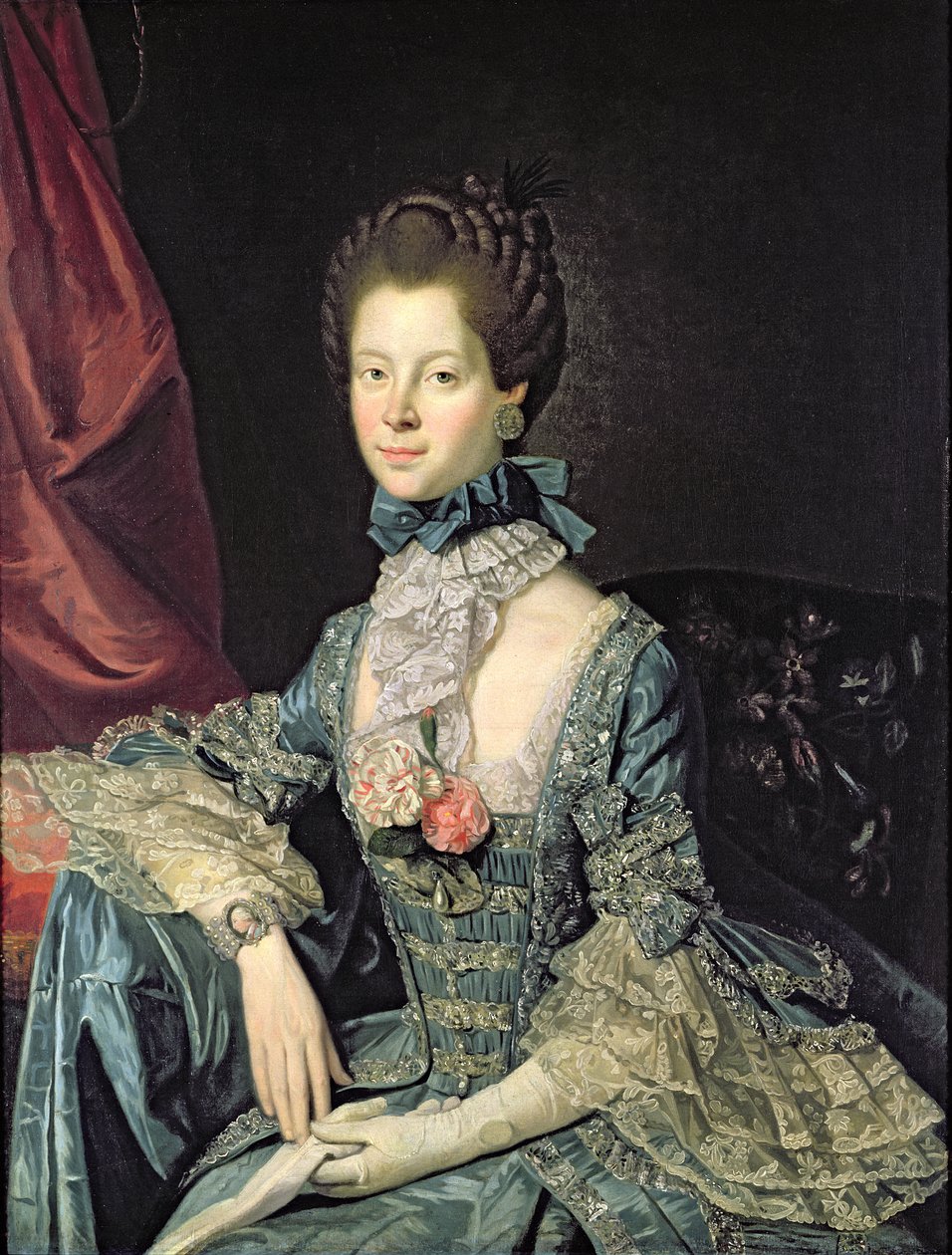 Dronning Charlotte Sophia (1744-1818) kone til kong George III (ca. 1765) af Johan Joseph Zoffany