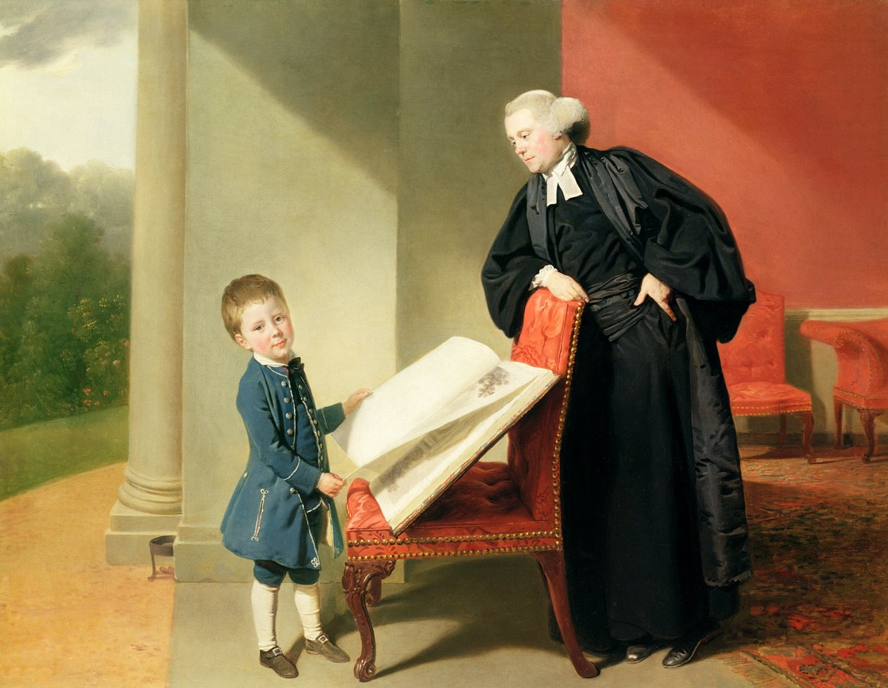 Pastor Randall Burroughes og hans søn Ellis, 1769 af Johan Joseph Zoffany