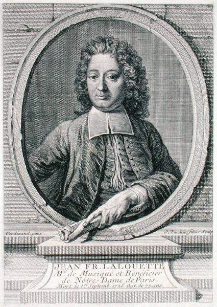 Jean Francois Lalouette (1651-1728) graveret af Jacques-Nicolas Tardieu (1716-91) (gravering) af Johann (after) Ferdinand