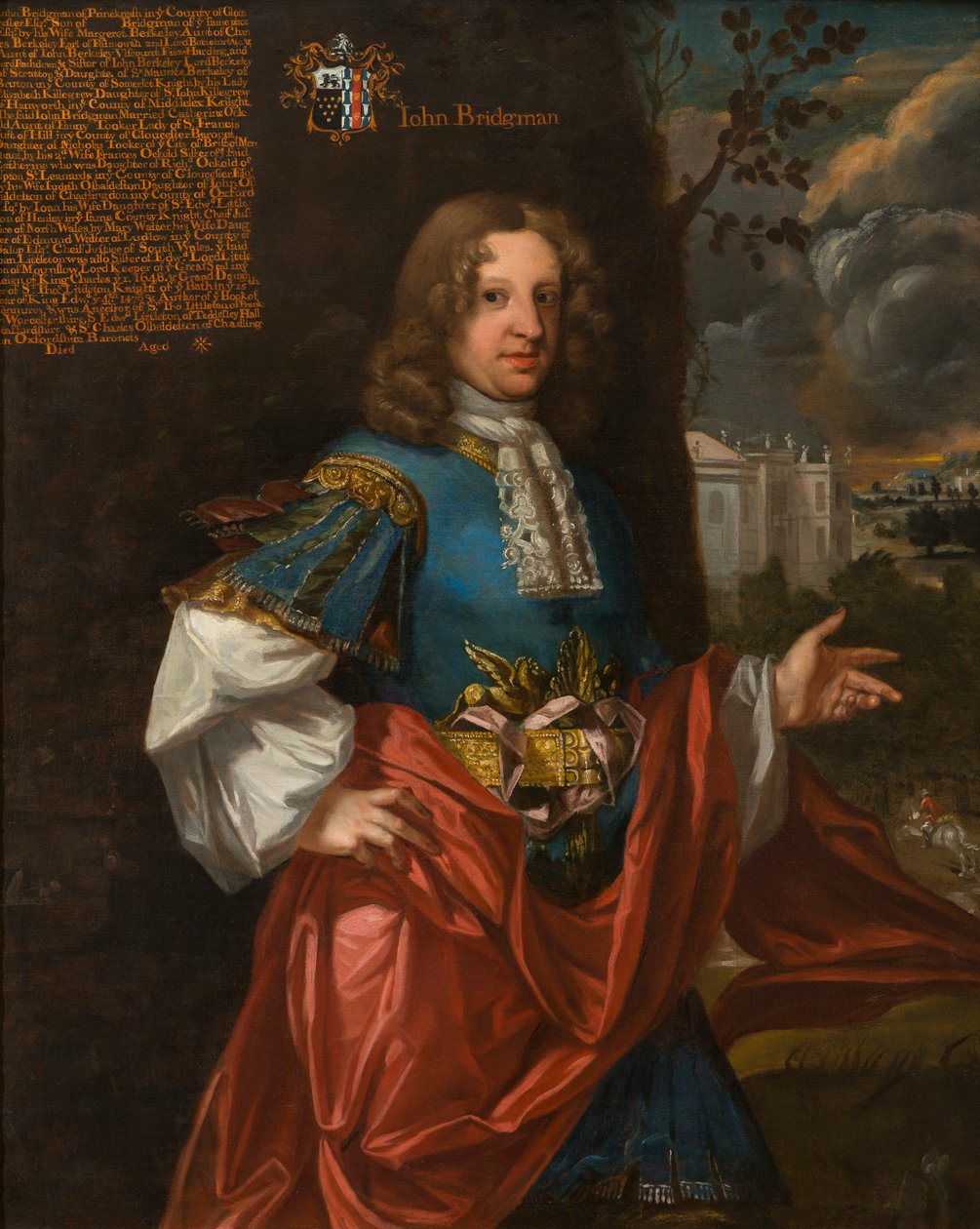 Portræt af John Bridgeman af Prinknash (ca. 1655-1729), ca. 1680-1711 (olie på lærred) af Johann (attr.to) Closterman