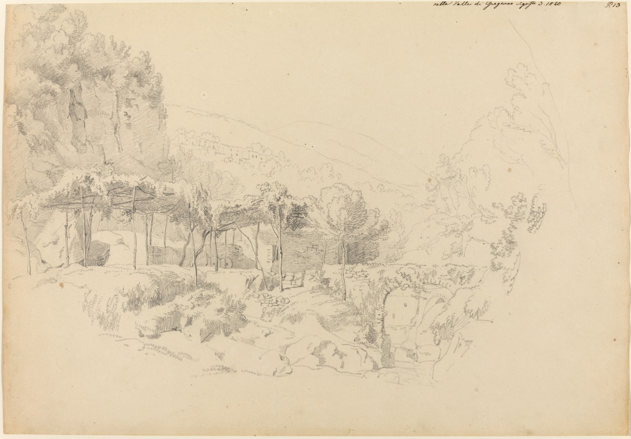 En skyggefuld lysthus i Gragnano-dalen af Johann Adam Klein