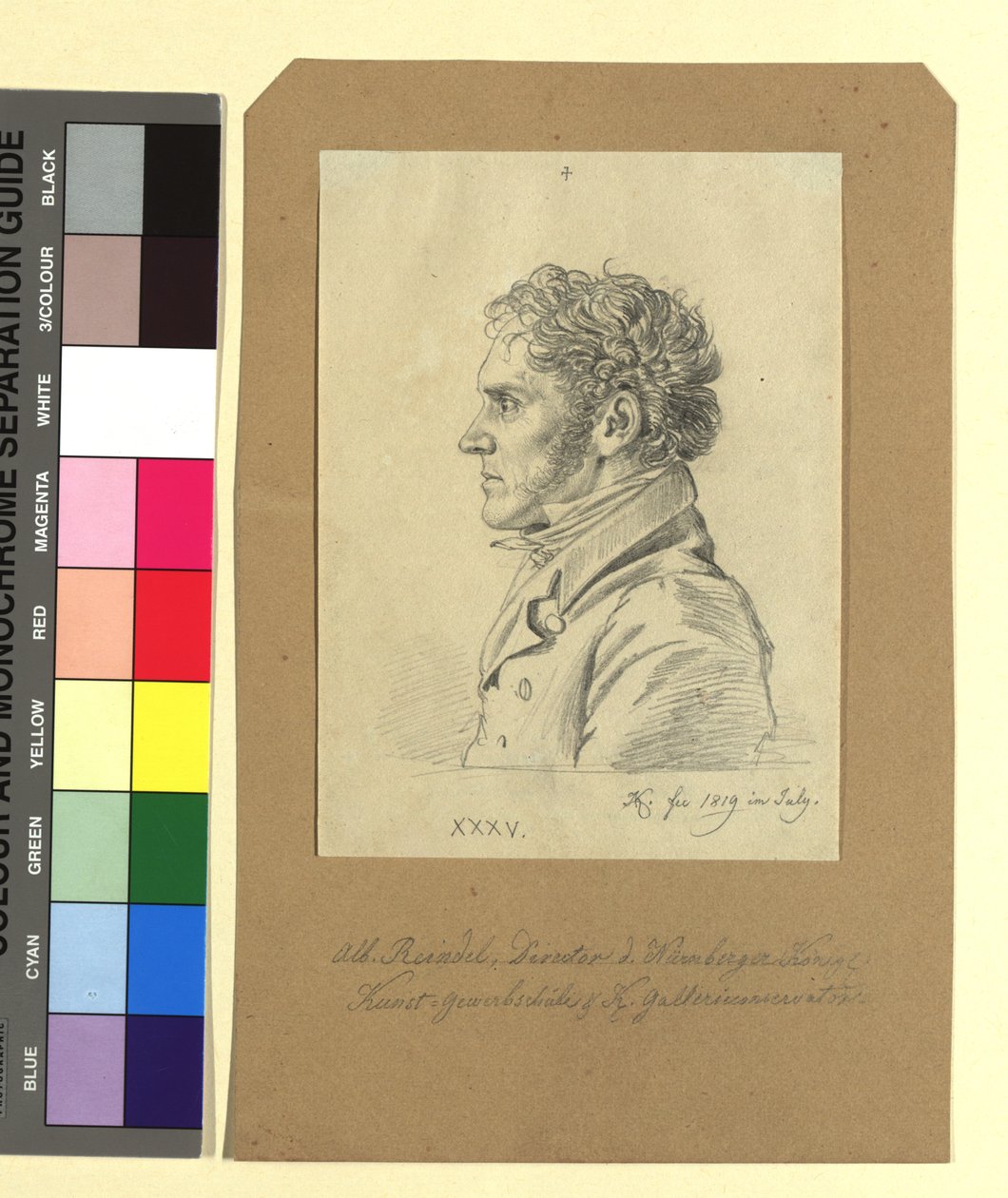 Albert Reindel (1784-1853), kobberstikker af Johann Adam Klein