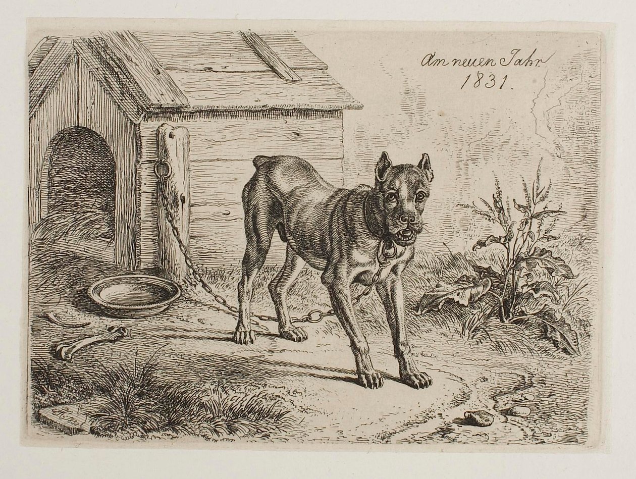 Ved nytår 1831. Dog af Johann Adam Klein