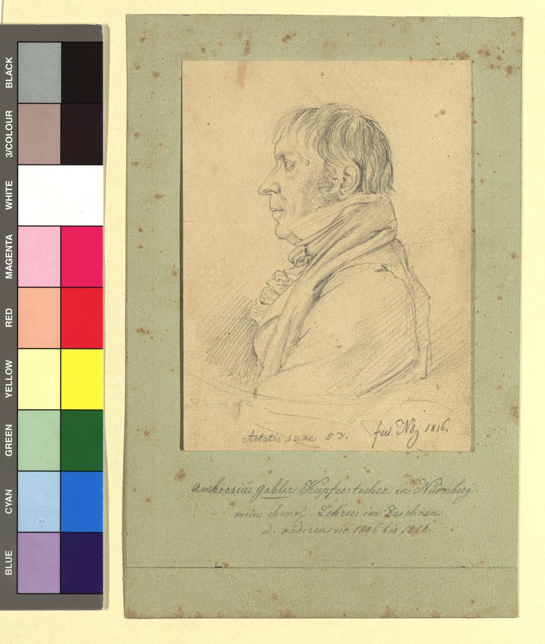 Ambrosius Gabler (1762-1834), tegner og kobberstikker af Johann Adam Klein