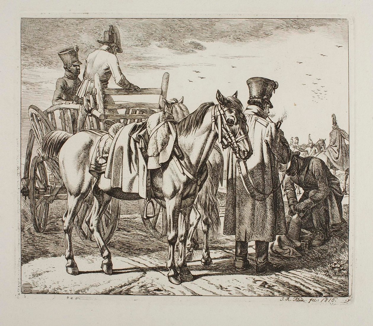 Østrigsk militær af Johann Adam Klein