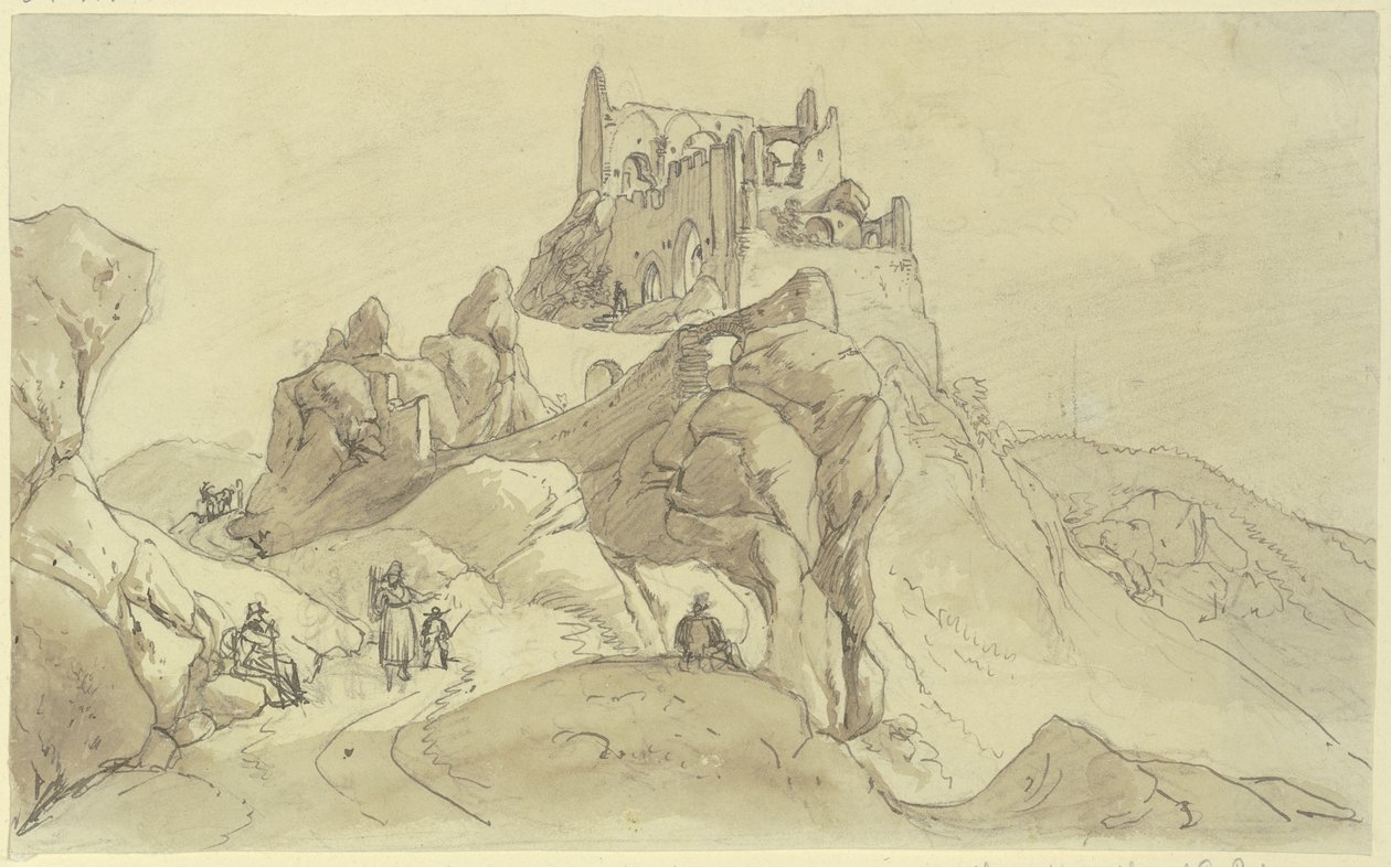 Slotsruin af Johann Adam Klein