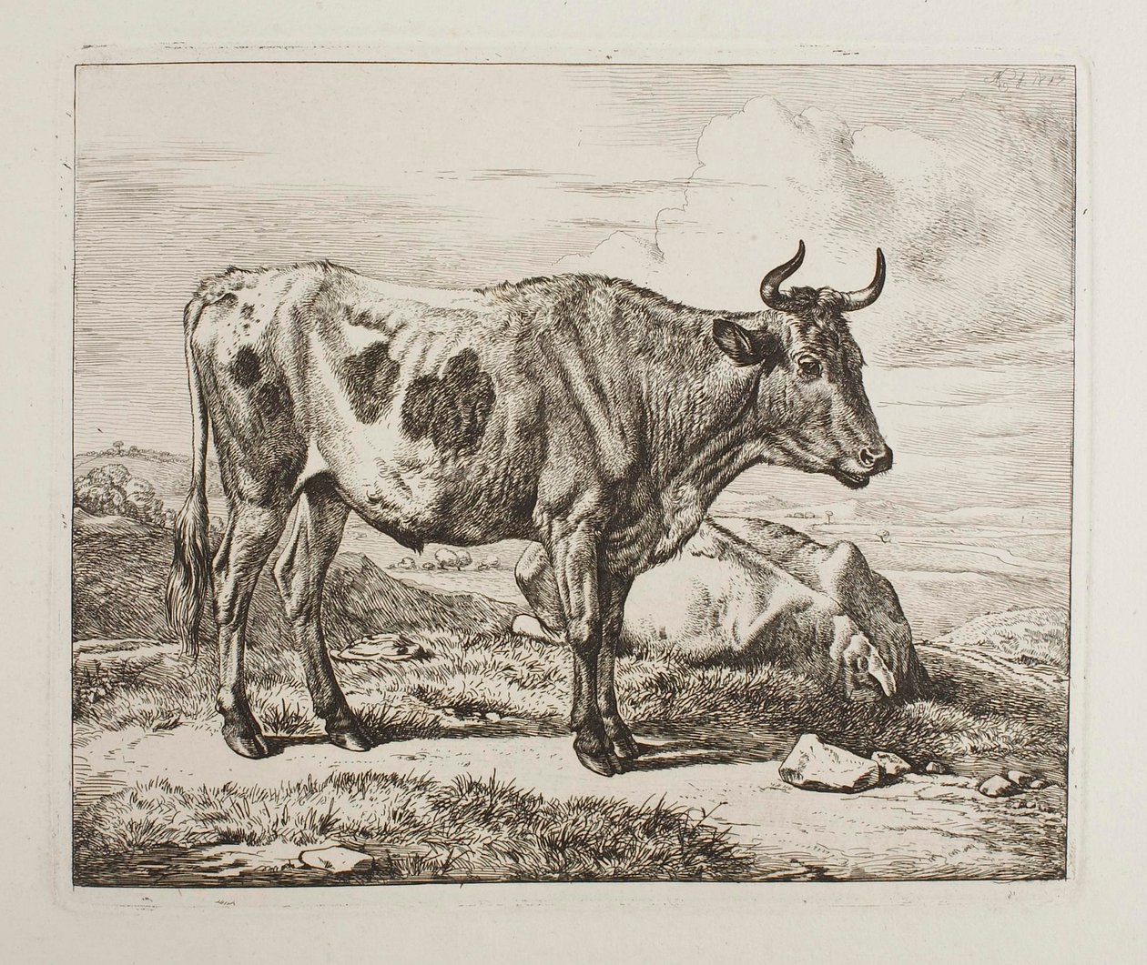 Kvæg på marken af Johann Adam Klein