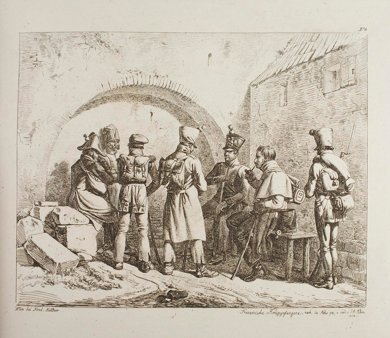 Franske krigsfanger af Johann Adam Klein