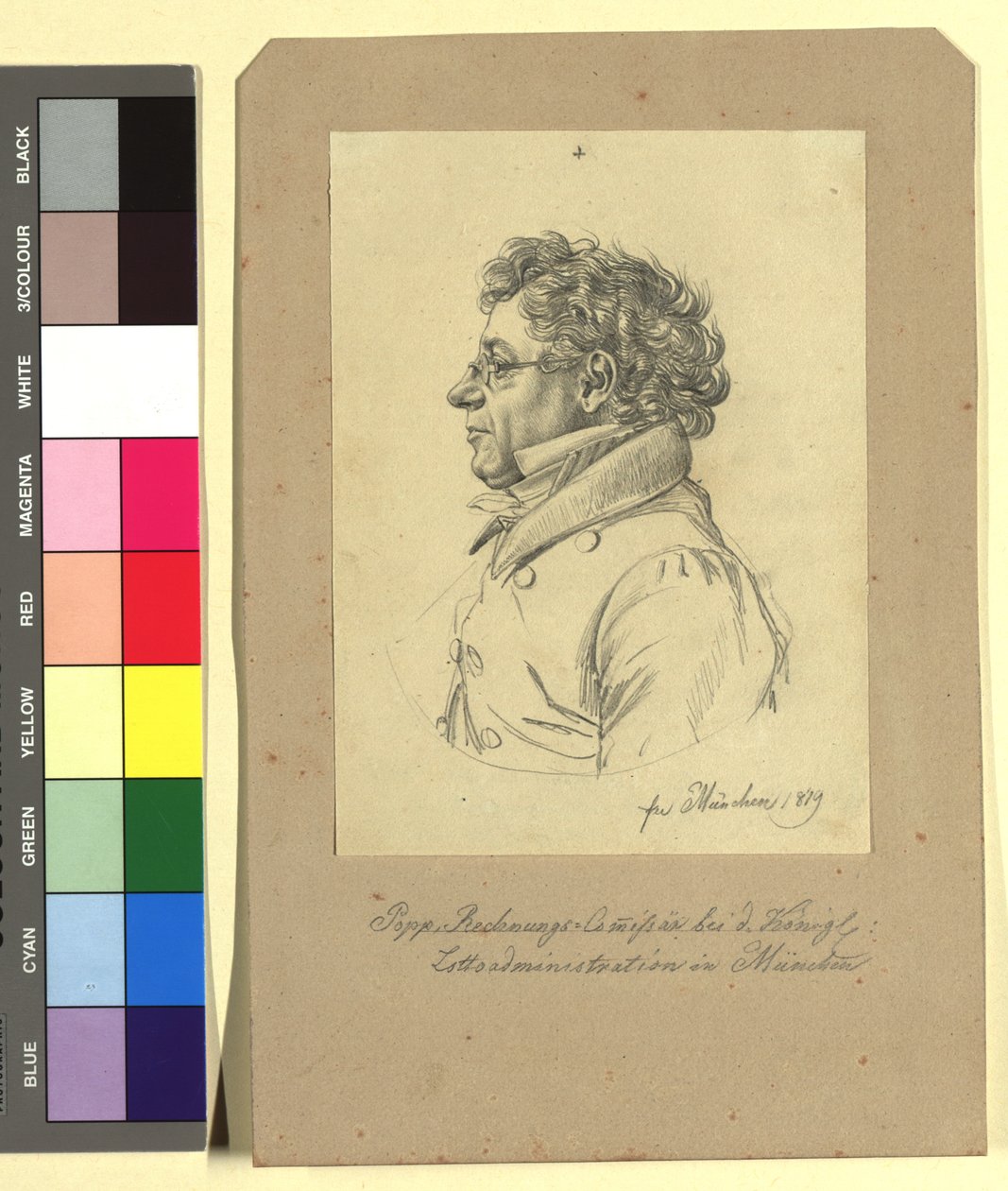 Hr. von Popp (regnskabskommissær ved den kongelige lotteriadministration i München) af Johann Adam Klein