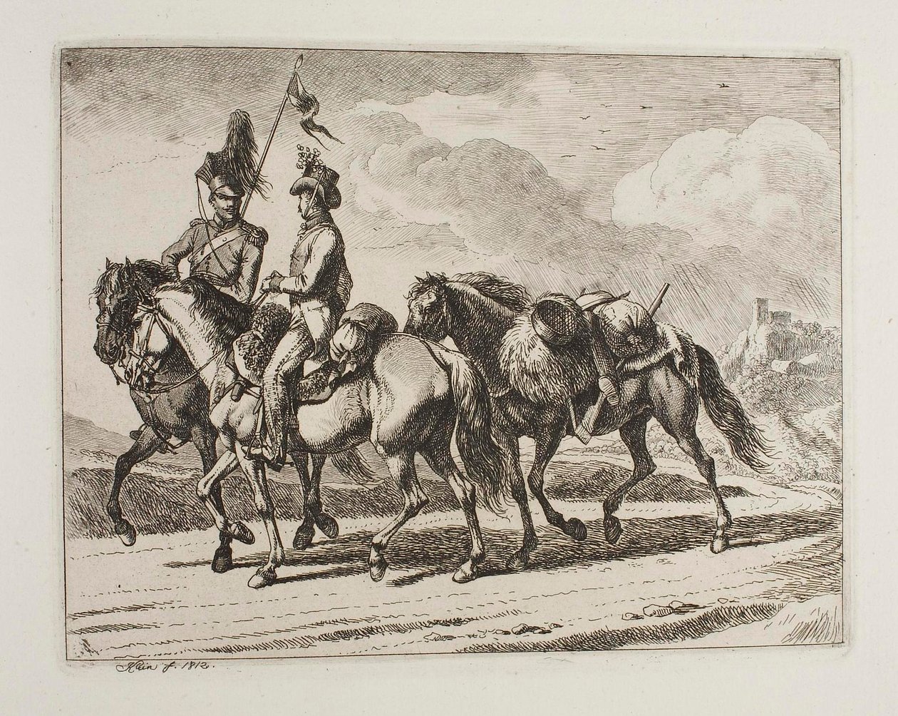 Militære ryttere af Johann Adam Klein