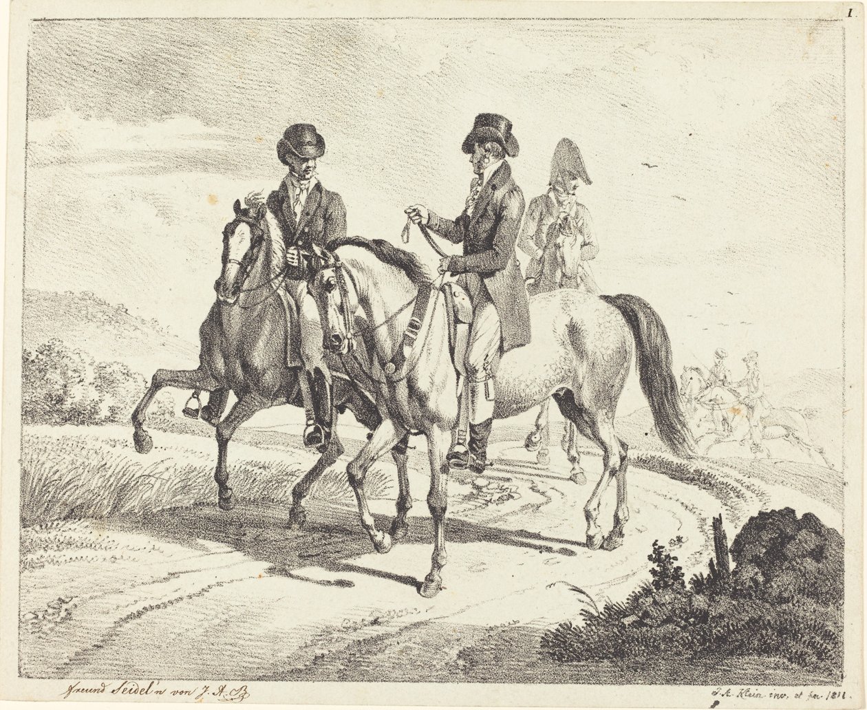 Udflugt til hest af Johann Adam Klein