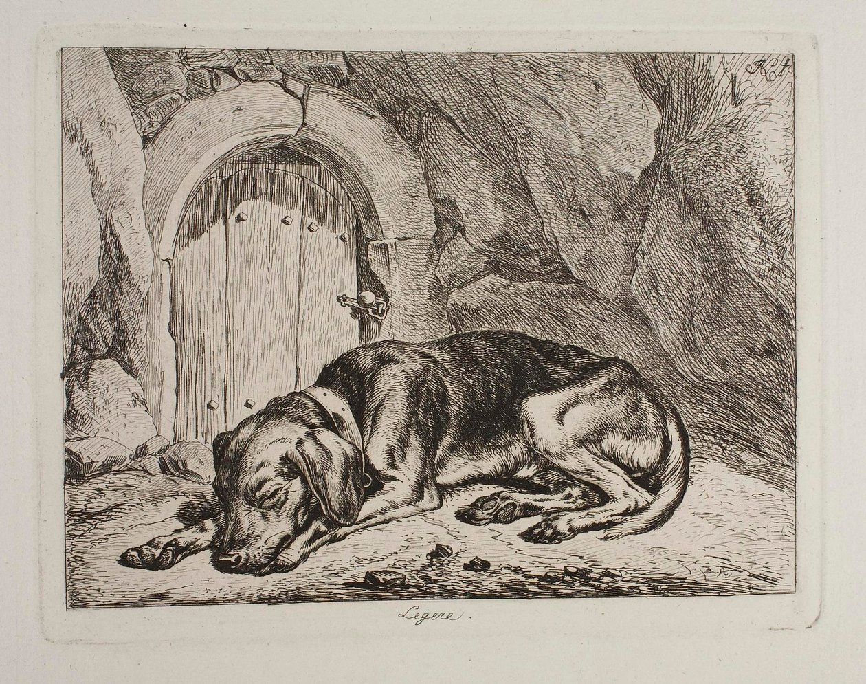 The Dog Legere af Johann Adam Klein