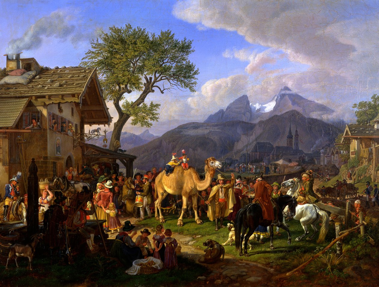 Dyretæmmer foran kroen af Johann Adam Klein
