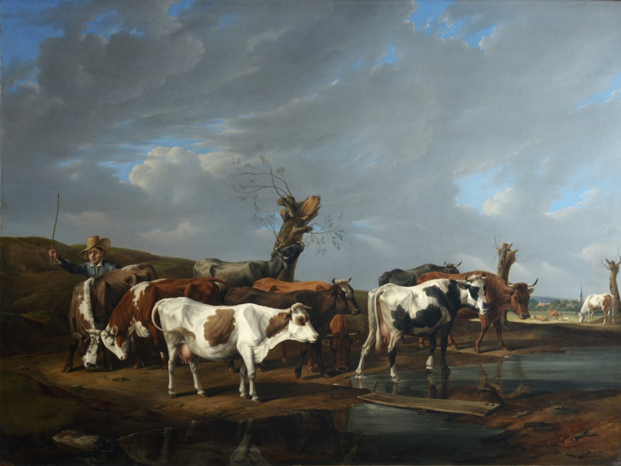 Kuhherde af Johann Alexander Dallinger von Dalling