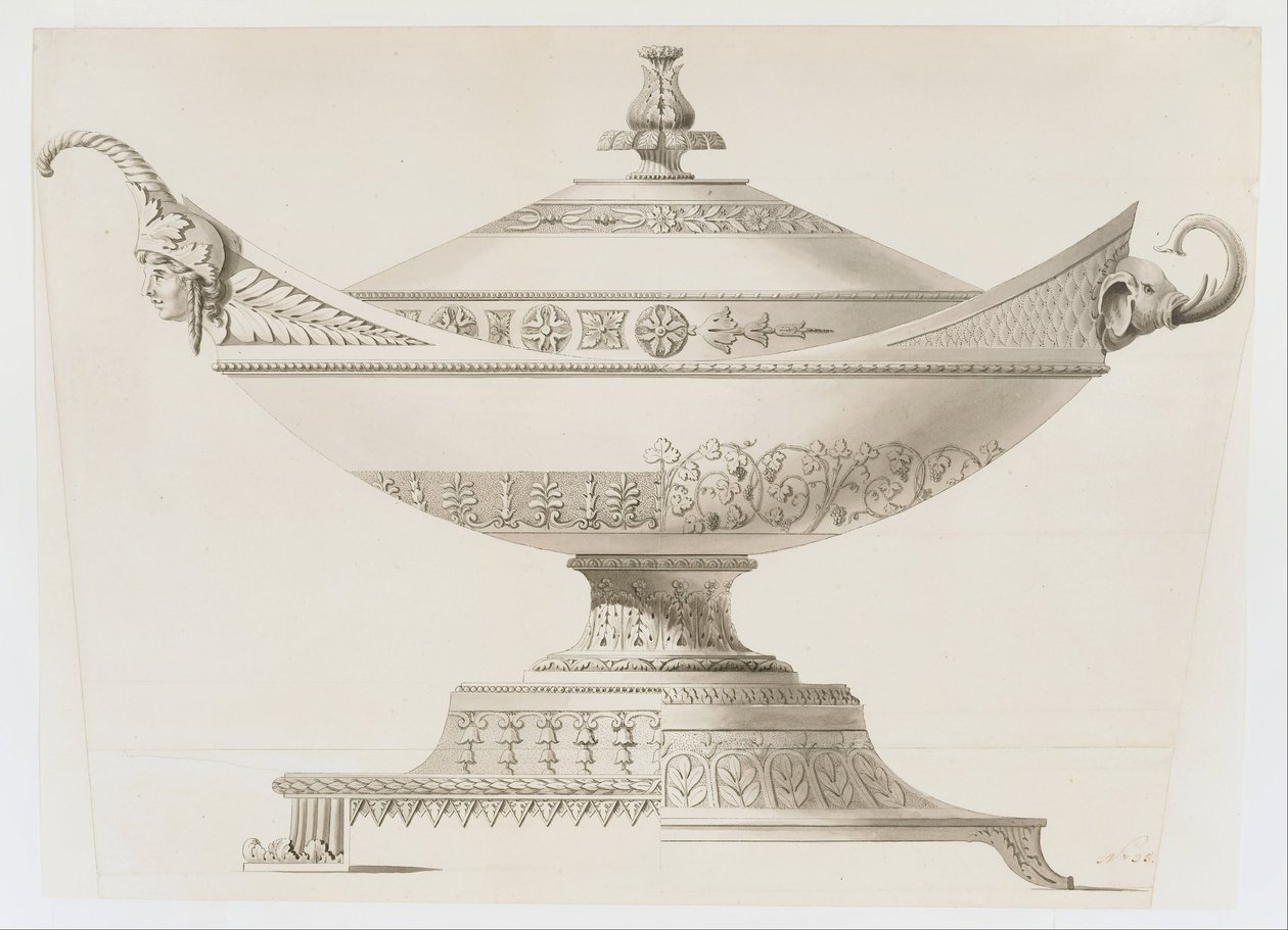 Dækket Tureen af Johann Alois Seethaler