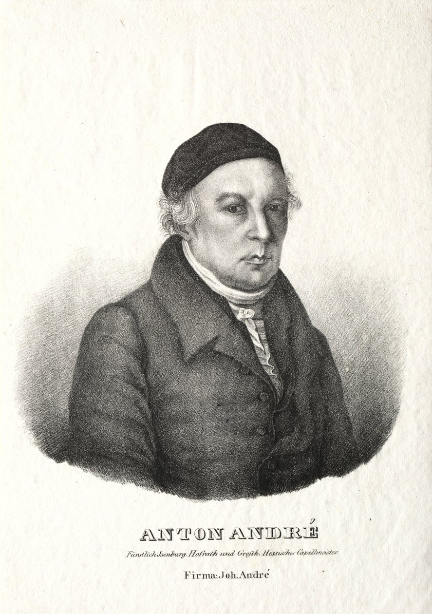 Portræt af Anton André. af Johann André
