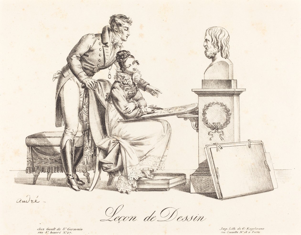 Tegne lektion af Johann Anton André