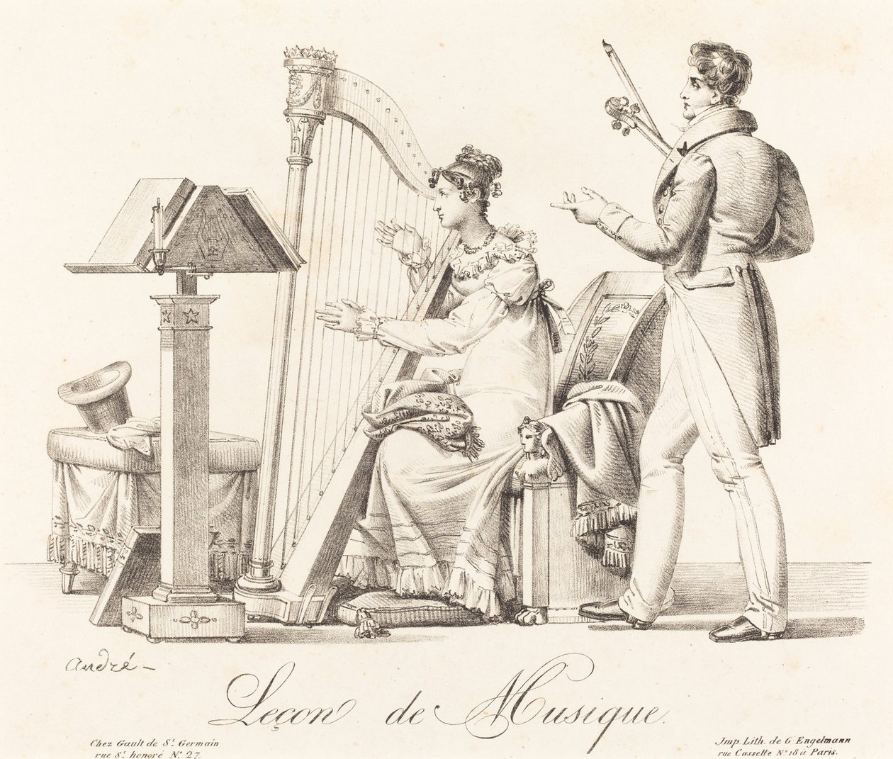 Musik lektion af Johann Anton André