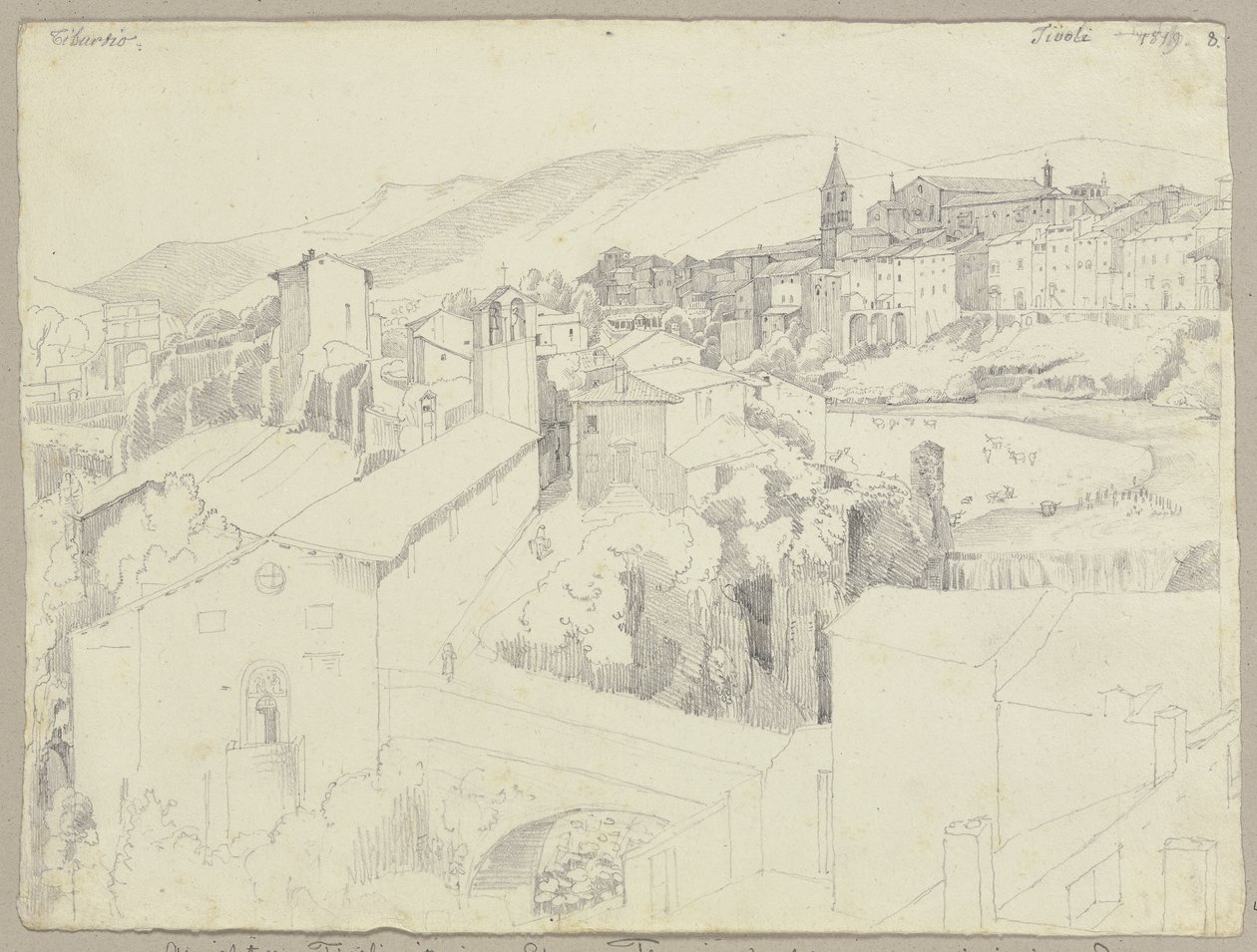 Fra: Samling af omrids og gennemtegninger, bind 1, blad 71 af Johann Anton Ramboux