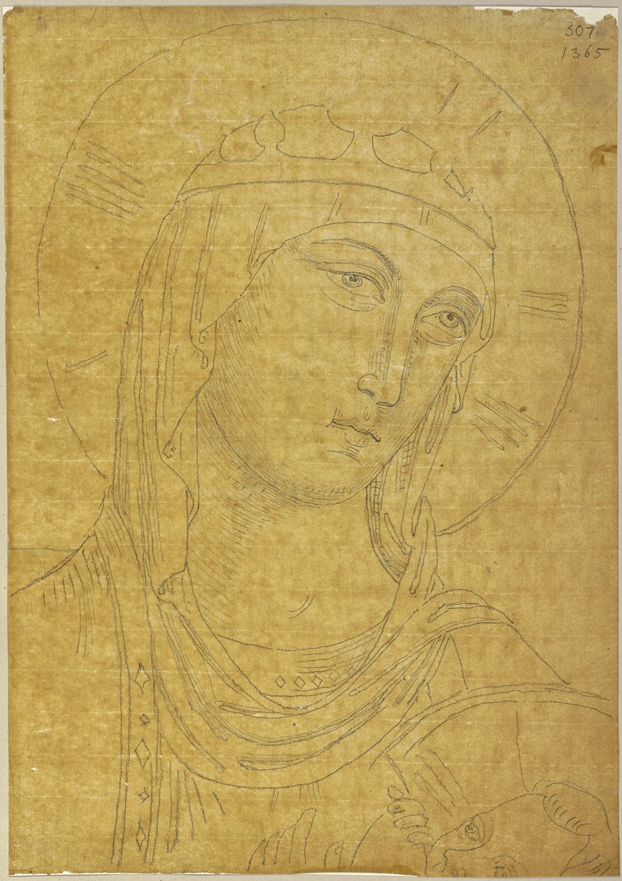 Aus: Sammlung von Umrissen und Durchzeichnungen, Band 6, Blatt 44 af Johann Anton Ramboux