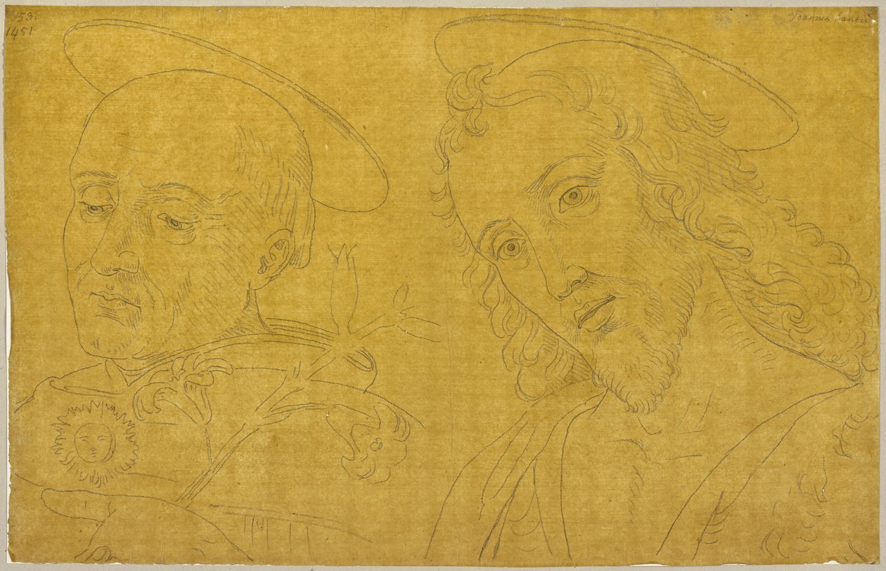 Fra: Samling af omrids og gennemtegninger, bind 7, blad 73 af Johann Anton Ramboux