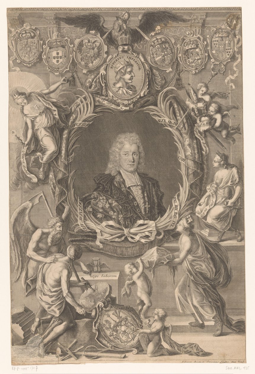 Portræt af Alexander Sigismund Paltsgraaf van Neuburg af Johann August Corvinus