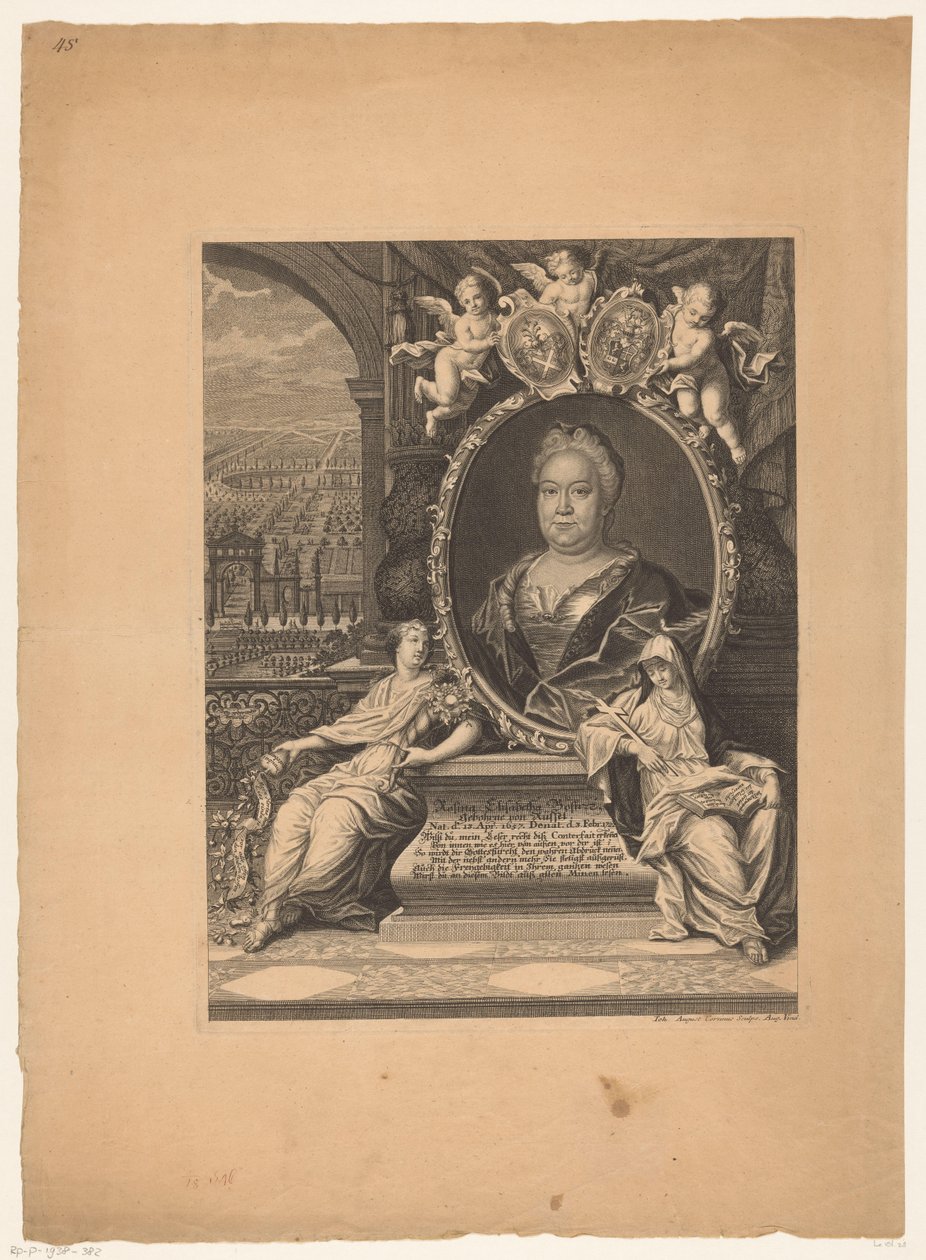 Portret af Rosina Elisabeth Bose af Johann August Corvinus